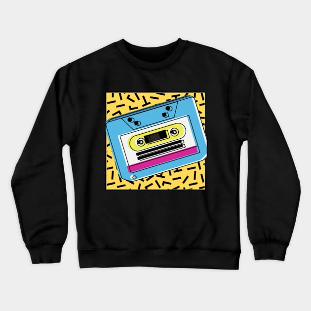 ℂ𝕒𝕤𝕖𝕥𝕥𝕖 𝕋𝕒𝕡𝕖 Crewneck Sweatshirt by Sleek Grab ™